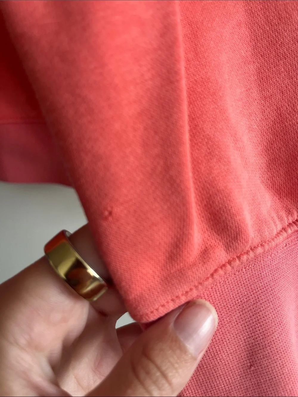Nike Coral Pink Crewneck Sweatshirt with White Swoosh